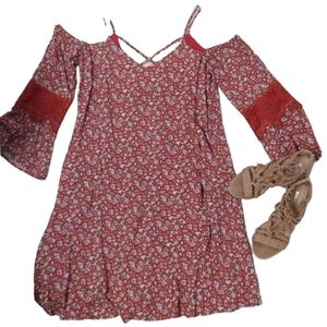*NWT* Bohemian Off The Shoulder Dress
